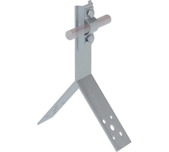 Изображение товара Коньковый держатель болтовой Система КМ для прутка D5-10 мм H80 мм ZN MA0086 KDB-H80-D5-10 ZN