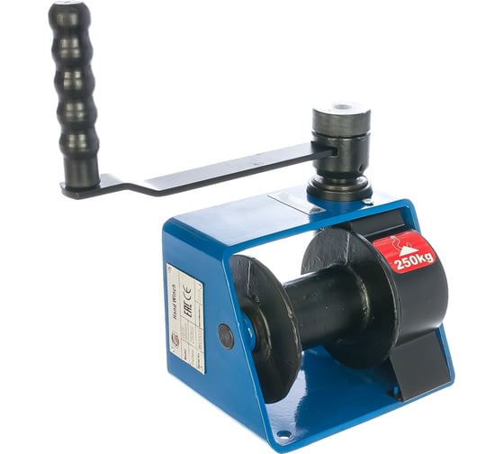 Изображение товара Ручная лебедка с червячным редуктором без каната EURO-LIFT VS-250 00005074 (г/п 250 кг)