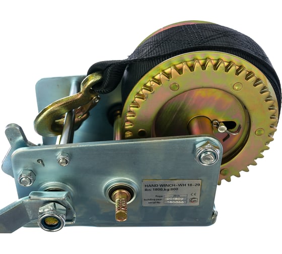 Изображение товара Барабанная лебедка 800 кг 20 м EURO-LIFT WH18-20 00011333