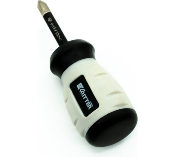 Изображение товара Отвёртка RITTER Diamond PH2x38 мм, магнитная алмазное покрытие, сталь S2, двухкомпонентная рукоятка HT20112038