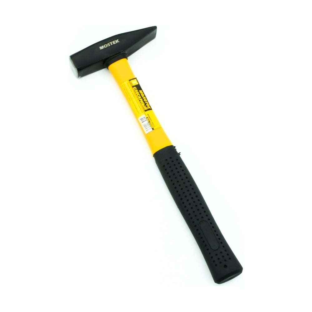 Изображение товара Слесарный молоток MosTek 200 г, рукоятка фиберглас, квадратный боек, cталь 45 5712102