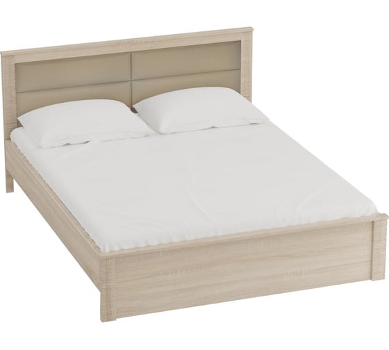 Изображение товара Кровать Мебельград Элана спальня, 1200, с ортопедическим основанием на опорах, дуб сонома 71840