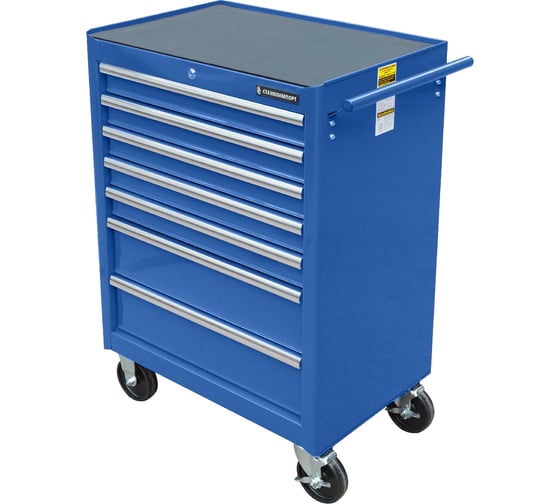 Изображение товара Инструментальная тележка Станкоимпорт СИН на колесах, 7 ящиков BTD-270071CSblu