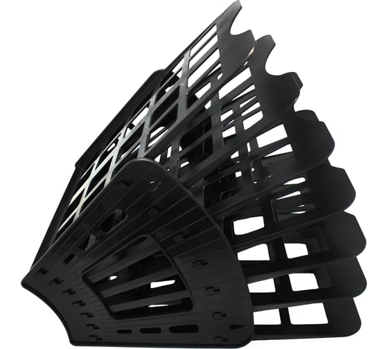 Изображение товара Веерный лоток Осколпласт 7-ти секционный, черный 207-02