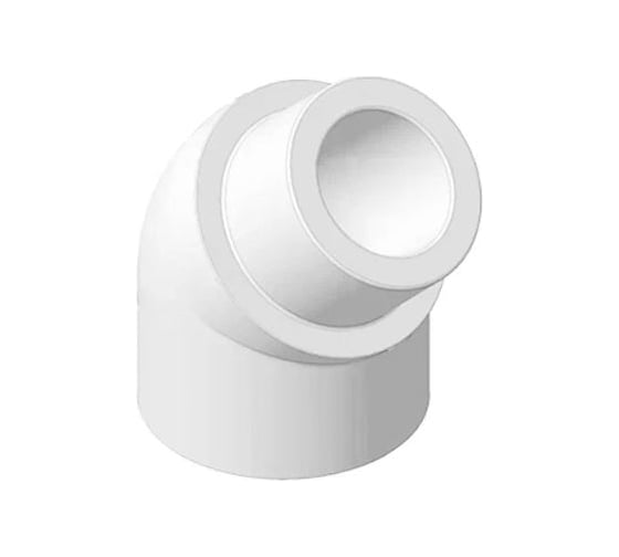Изображение товара Переходной отвод Политэк нар./внутр. 32/45 pprc (белые) 9422003245