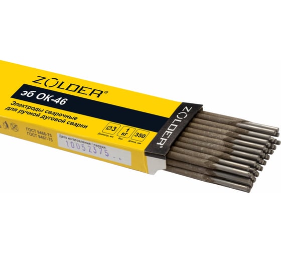 Изображение товара Электроды сварочные эб ОК-46.00 3.0 мм, 1 кг ZOLDER ЭК000143455