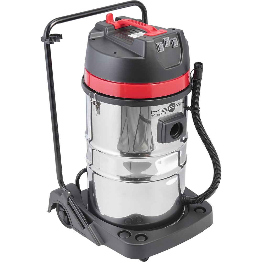 Изображение товара Профессиональный промышленный пылеводосос MERAN 3000 Вт 80л VC-3/80T R