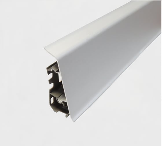 Изображение товара Плинтус ПилотПро 09165 алюминий, с монтажной планкой, 1.8 м 16460