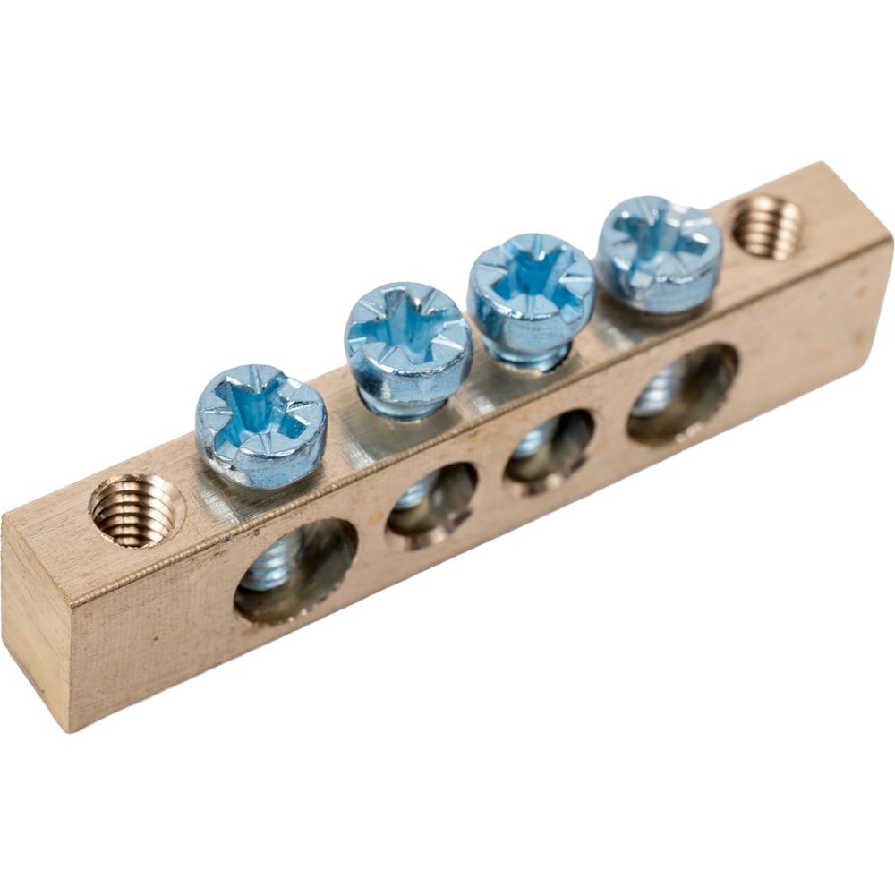 Изображение товара Электротехническая шина ЭРА NO-122-01 PEN земля-ноль 6x9мм латунная с креплениями