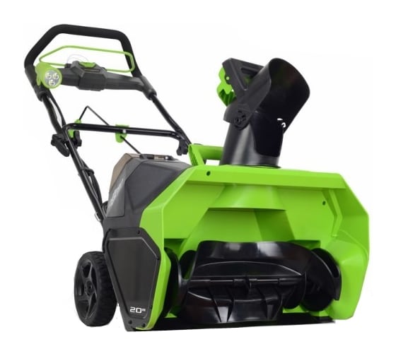 Изображение товара Аккумуляторный бесщеточный снегоуборщик Greenworks GD40ST 2600007