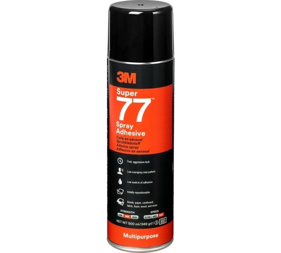 Изображение товара Универсальный аэрозольный клей 3M Super 77 7000116782