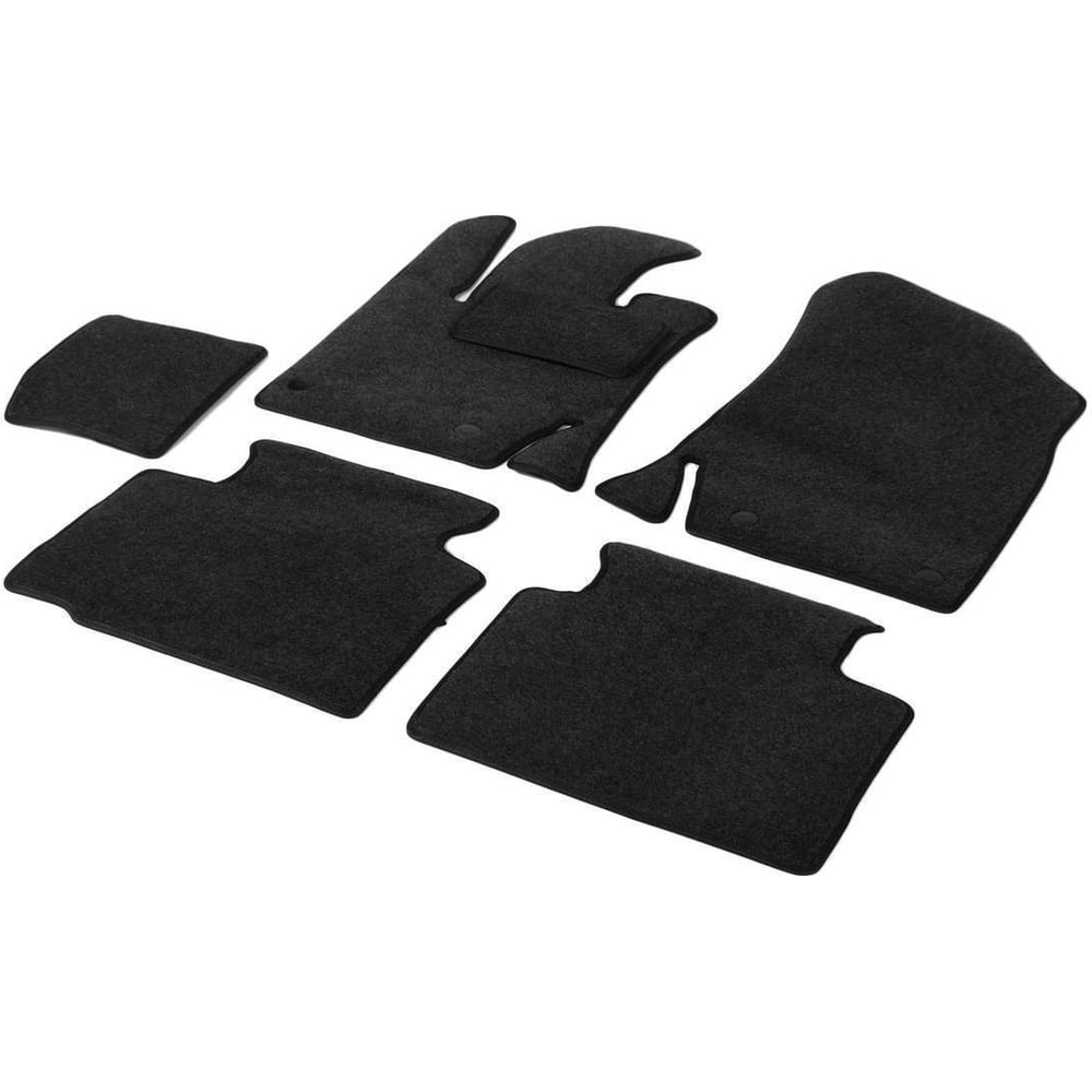 Изображение товара Текстильные салонные коврики AutoFlex для Geely Atlas Pro 2021+ графит, 6 частей