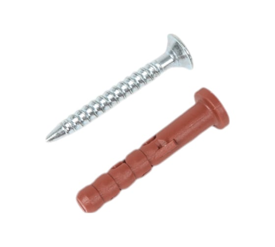 Изображение товара Усиленный дюбель-гвоздь с цилиндрической манжетой ЕВРОПАРТНЕР нейлоновый, MULTI Pro LK, 5x30 мм, 40 шт. B7 0277