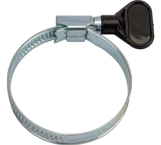 Изображение товара Червячный хомут с бабочкой СВК оцинкованный, w1/9 мм, 32 - 50 мм SVK-HW1050 Н0000026187