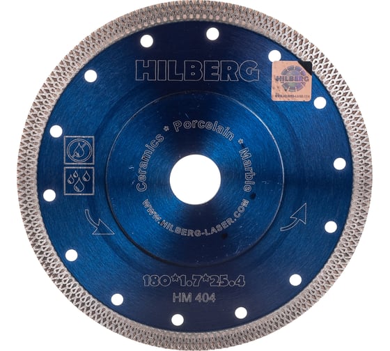 Изображение товара Диск алмазный отрезной Hilberg турбо ультратонкий 180x22.23 Hard Materials X-type HM404