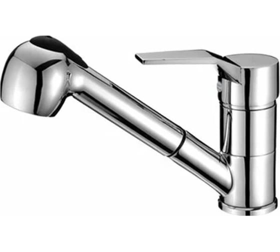 Изображение товара Смеситель для кухни D-Lin с выдвижной лейкой, хром D158403