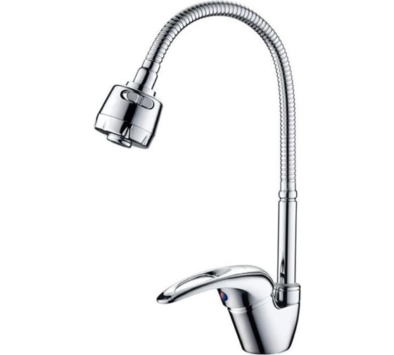 Изображение товара Смеситель для кухни D-Lin с гибким изливом, хром D150422-T