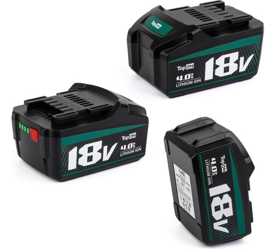 Изображение товара Аккумулятор 18V 4.0AH (LI-ION) PN: 625591000 TopOn TOP-PTGD-MET-18-4.0