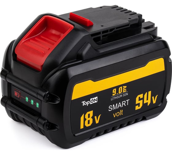 Изображение товара Аккумулятор для DEWALT XR FLEX VOLT 54V 9.0AH (LI-ION) TopOn TOP-DE-DCB547