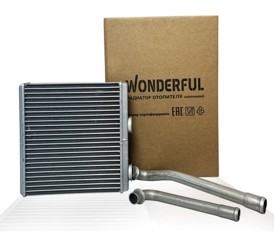 Изображение товара Радиатор отопителя для а/м ВАЗ 2190 FL (18-) Калина-II 21910-8101060-10 ТМ WONDERFUL 906213