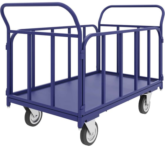 Изображение товара Платформенная тележка с трубчатыми бортами RUSKLAD ТБ 9, 500x1000 мм, d200 мм ТБ 9 200