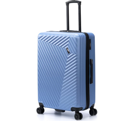 Изображение товара Чемодан Torber Lama, синий, ABS-пластик, 49x29,5x77 см, 92 л T1919L-Blue