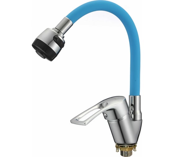 Изображение товара Смеситель для кухни D-Lin с гибким изливом, синий D150422-6T