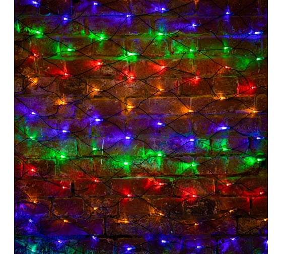 Изображение товара Гирлянда Neon-Night СЕТЬ 2х1.5м, черный ПВХ, 240LED мульти 215-029