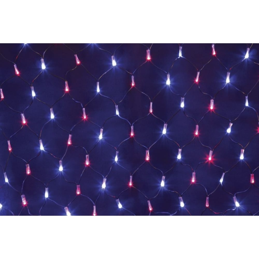 фото Гирлянда neon-night сеть 2.5х2.5м, черный пвх, 432led красные/синие 215-033