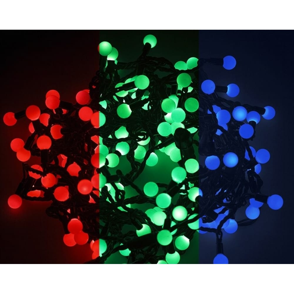 Гирлянда Neon-Night светодиодная гирлянда большие шарики rich led 5 м 20 шариков 220 в соединяемая розовая провод rl s5 20c 40b b p