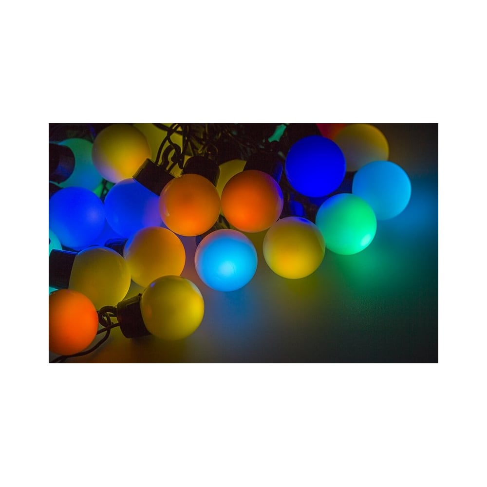 Гирлянда Neon-Night светодиодная гирлянда большие шарики rich led 5 м 20 шариков 220 в соединяемая зеленая провод rl s5 20c 40b b g