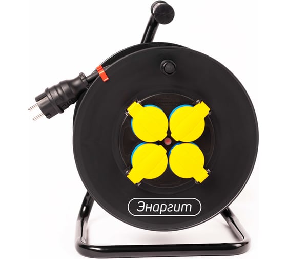 Изображение товара Удлинитель на пластиковой катушке энаргит ПК-1: кг 3x2,5 (30 метров, ip 44) c термодатчиком ПК1-325-30К-4-44-Т