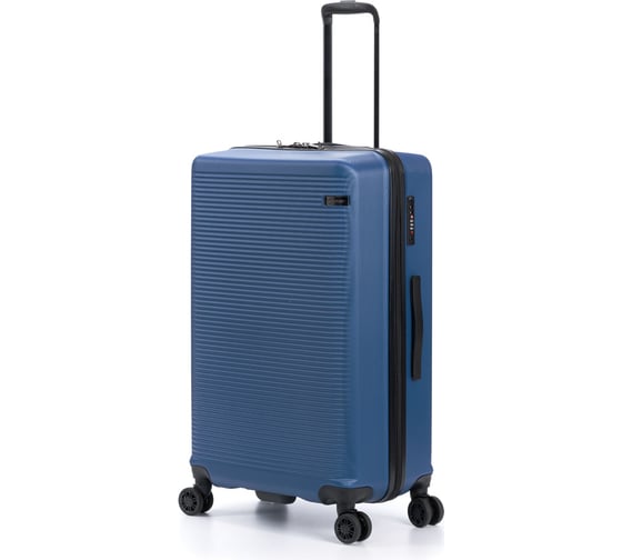 Изображение товара Чемодан Torber Caspian, темно-синий, ABS-пластик, 49x29x78 см, 96 л T2055L-Navi
