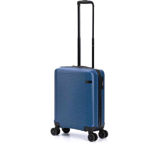 Изображение товара Чемодан Torber Caspian, темно-синий, ABS-пластик, 43x26x68 см, 64 л T2055M-Navi