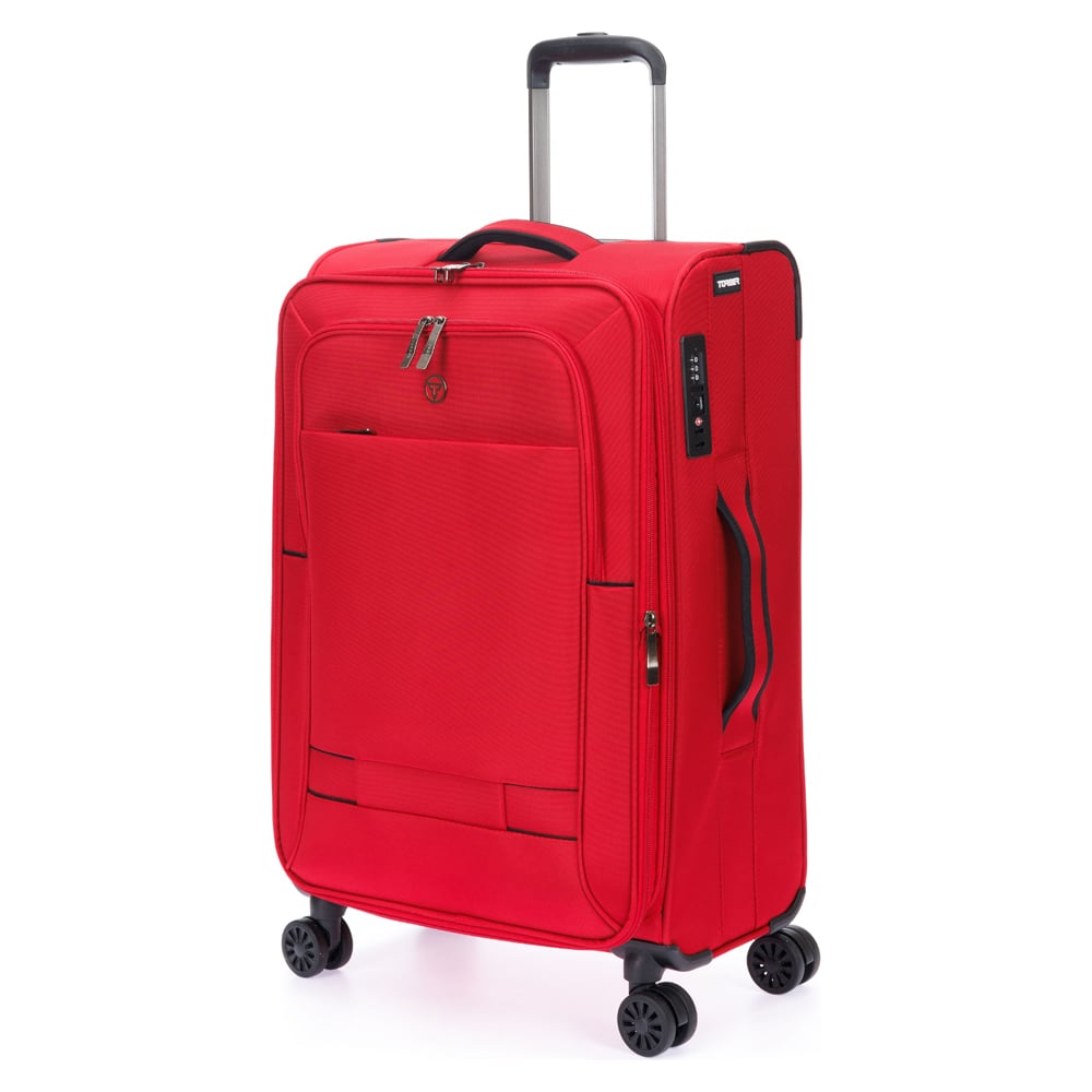 Изображение товара Чемодан Torber Brosno красный нейлон 600D 56 л модель T1901M-Red