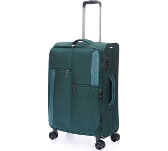 Изображение товара Чемодан Torber Seyd, темно-зеленый, нейлон 600D, 43.5x25x68 см, 56 л T2021M-Green