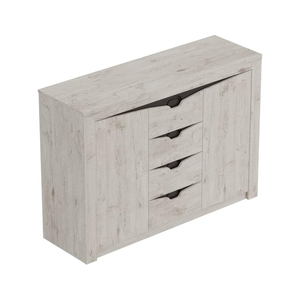 Изображение товара Тумба Мебельград Соренто 4 ящика и 2 дверцы дуб бонифаций современная спальня