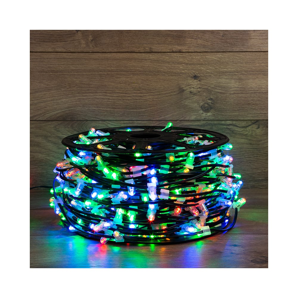 Изображение товара Гирлянда Neon-Night Клип лайт 12В, 100м, шаг 150 мм, 665 LED МУЛЬТИ RGYB, с трансформатором 325-129