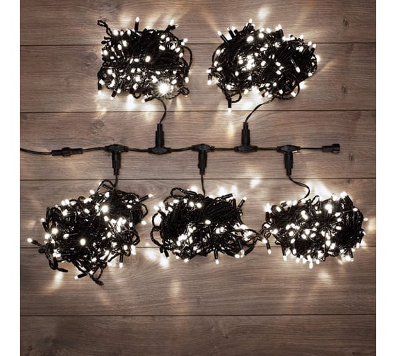 Изображение товара Гирлянда-нить Neon-Night 24В, 5 нитей по 20 м, 665 LED Белые 323-505