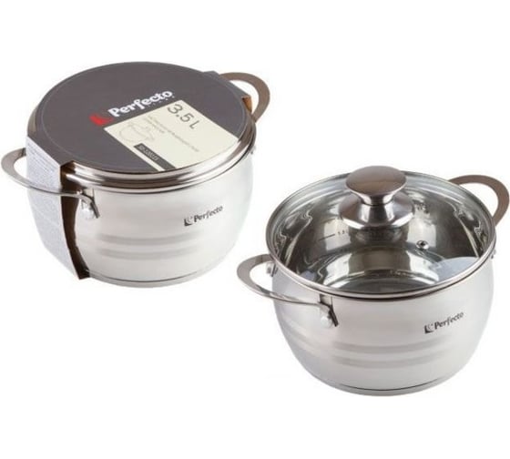 Изображение товара Кастрюля PERFECTO LINEA Arcelia из нержавеющей стали 3.5 л 50-120125