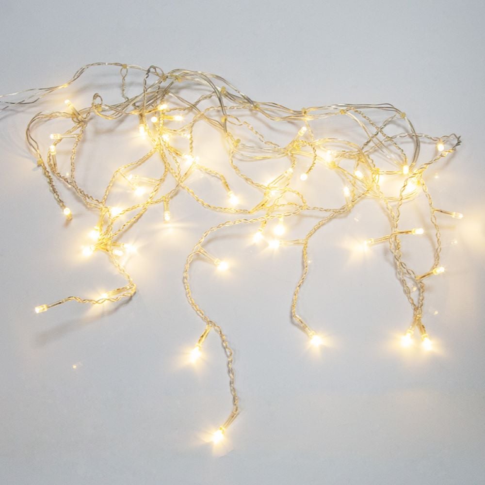 Изображение товара Гирлянда Neon-Night АЙСИКЛ бахрома 1.8м 48 LED теплый белый IP20 для интерьера и праздников