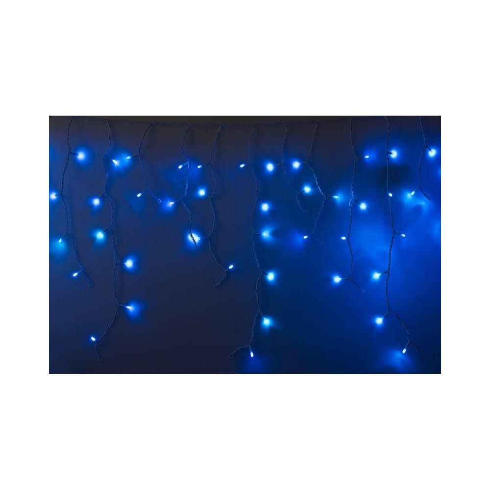 фото Гирлянда neon-night айсикл бахрома, 4.8х0.6м, белый пвх, 152 led синие 255-136-6