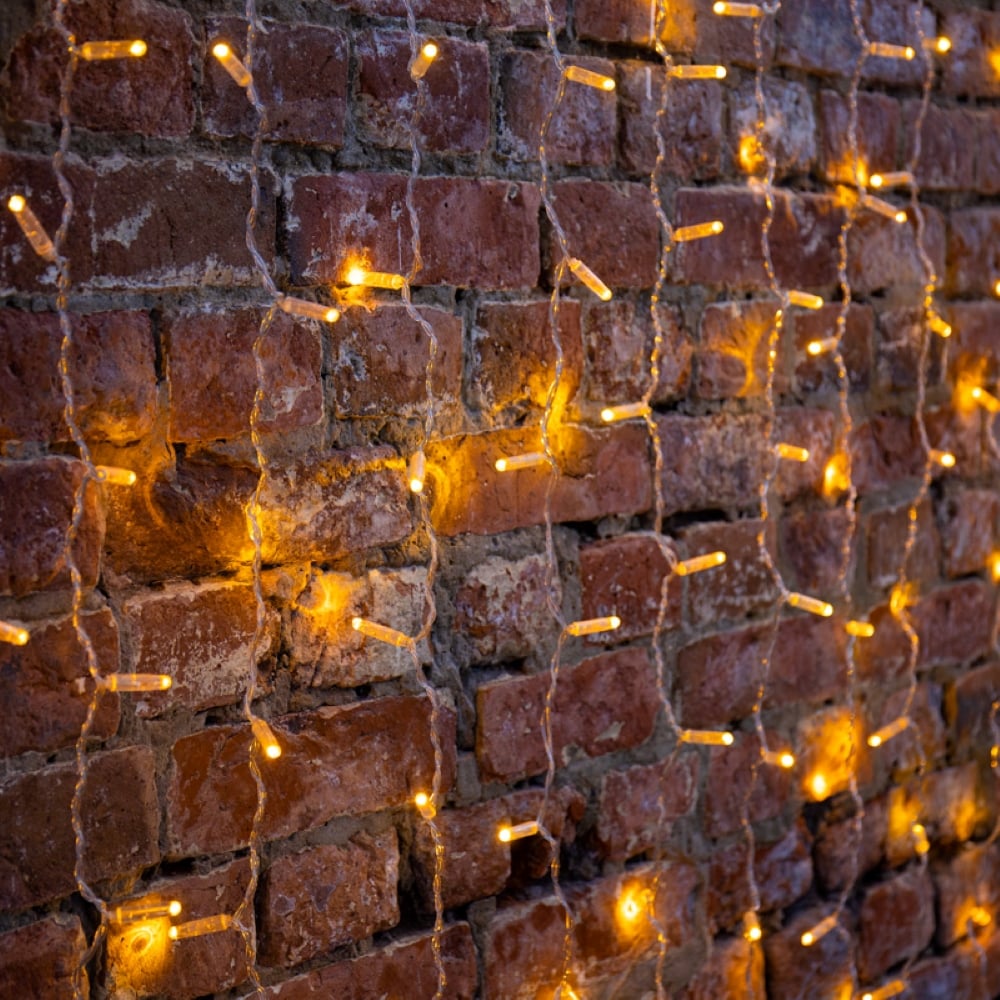 Изображение товара Гирлянда Neon-Night Занавес 2x1,5м, 192 LED желтый, прозрачный ПВХ, IP65, без блока питания 235-301-6