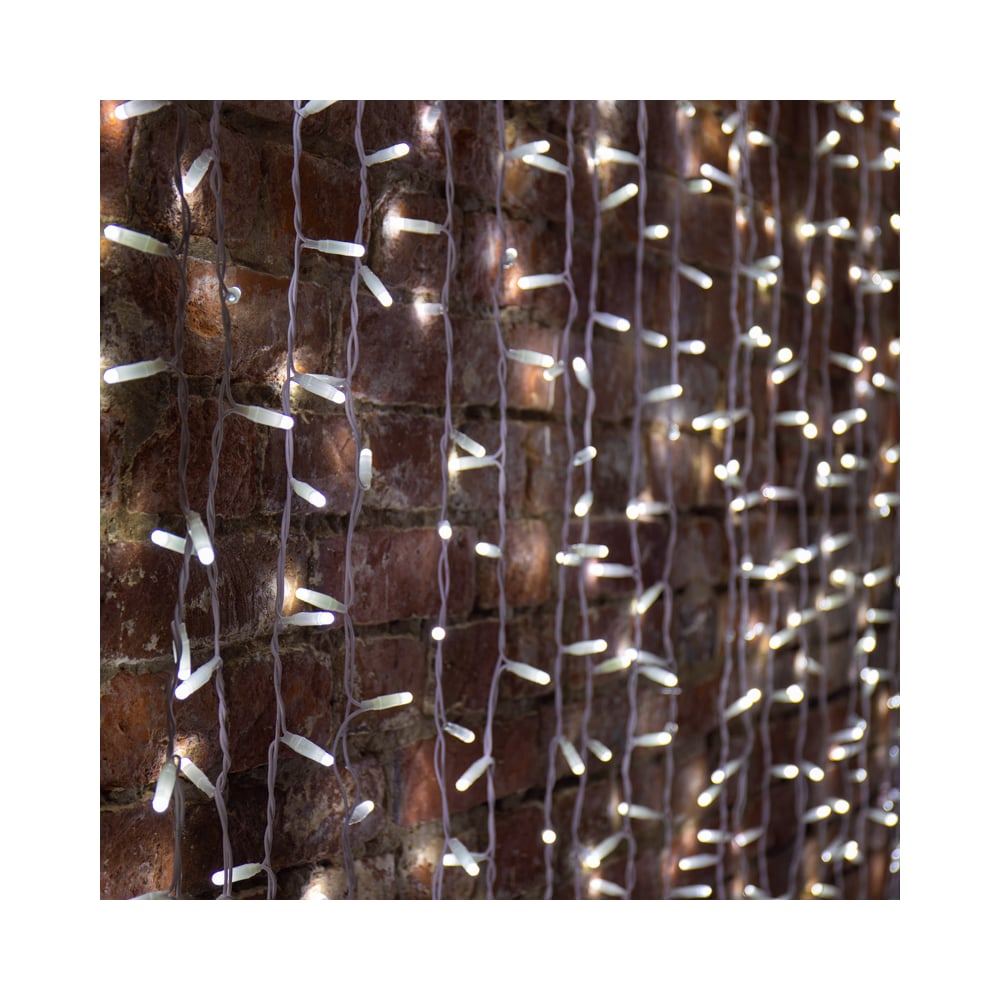 Изображение товара Гирлянда Neon-Night Занавес 2x3м 600 LED белый IP65 эффект мерцания