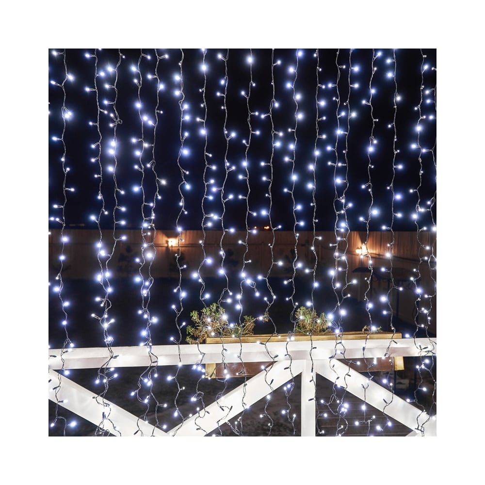 Изображение товара Гирлянда Neon-Night Занавес 2x3м с 760 светодиодами белый черный