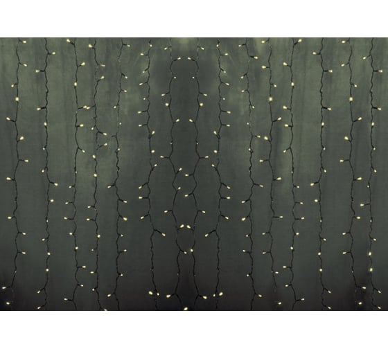 Изображение товара Гирлянда Neon-Night ДОЖДЬ занавес 2х9м, прозрачный ПВХ, 2200 LED ТЕПЛО-БЕЛЫЕ 235-196