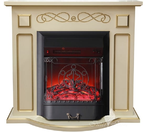 Изображение товара Каминокомплект InterFlame Aspen ЕС с Magestic Brass бежевый золотой патиной Aspen c Magestic бежевый ЗП