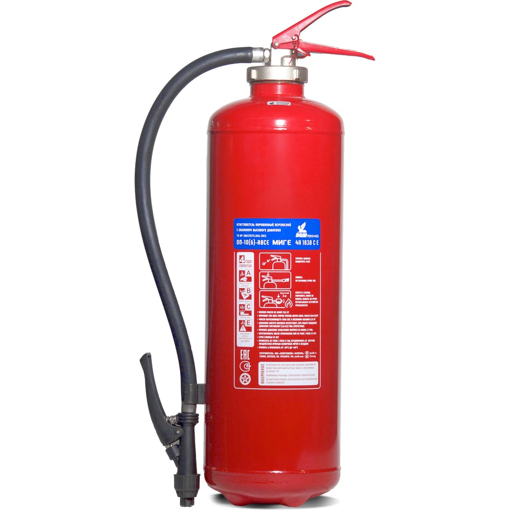 Изображение товара Огнетушитель МИГ ОП-10б Е АВСЕ (4А, 183В) для тушения пожаров