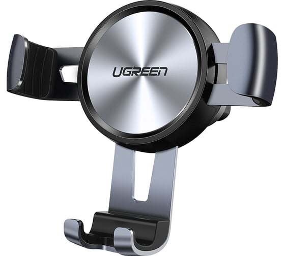 Изображение товара Подставка-держатель Ugreen lp130 (40907) gravity drive air vent mount phone holder на вентиляционную решетку автомобиля, цвет черный 40907_