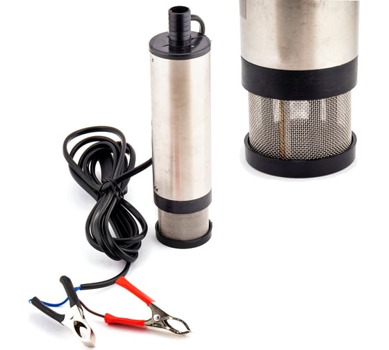 Изображение товара Насос для перекачки дизельного топлива TopAuto 24в, диаметр насоса 38мм, съемный фильтр, для перекачки из канистры ТА-38Ф/24